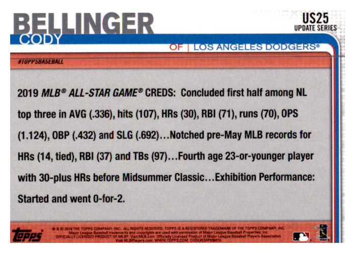 2019 Topps Update Baseball Part 1 Main Set Cards #US1 to #US150 - Picture 47 of 289