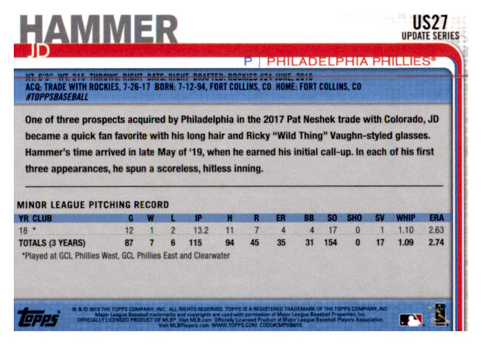 2019 Topps Update Baseball Part 1 Main Set Cards #US1 to #US150 - Picture 51 of 289