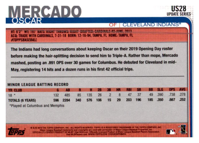 2019 Topps Update Baseball Part 1 Main Set Cards #US1 to #US150 - Picture 53 of 289