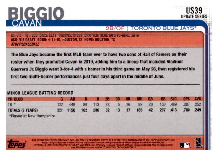 2019 Topps Update Baseball Part 1 Main Set Cards #US1 to #US150 - Picture 75 of 289