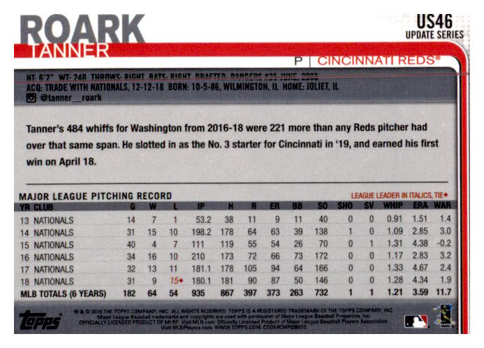 2019 Topps Update Baseball Part 1 Main Set Cards #US1 to #US150 - Picture 89 of 289
