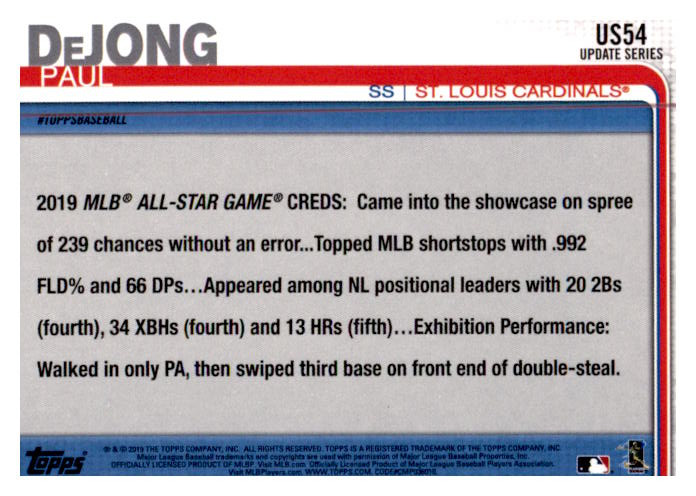 2019 Topps Update Baseball Part 1 Main Set Cards #US1 to #US150 - Picture 103 of 289
