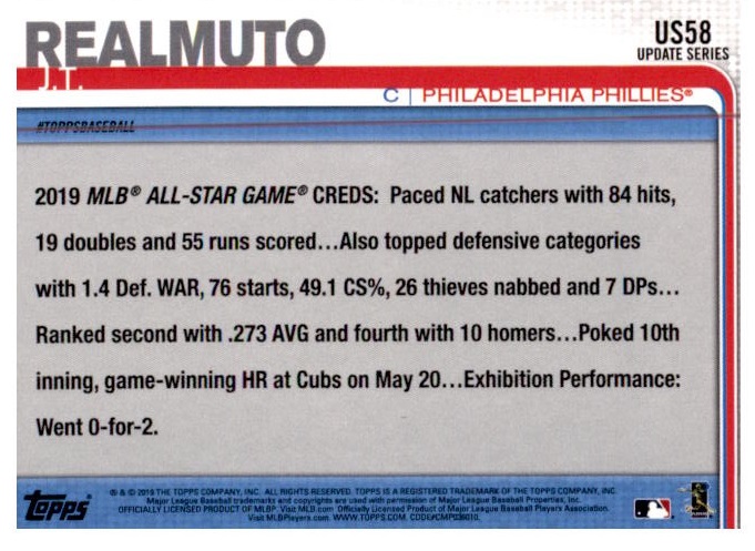 2019 Topps Update Baseball Part 1 Main Set Cards #US1 to #US150 - Picture 111 of 289