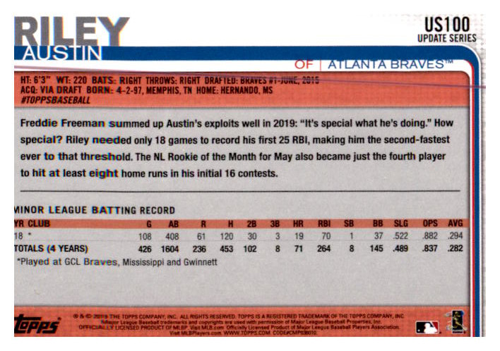 2019 Topps Update Baseball Part 1 Main Set Cards #US1 to #US150 - Picture 193 of 289