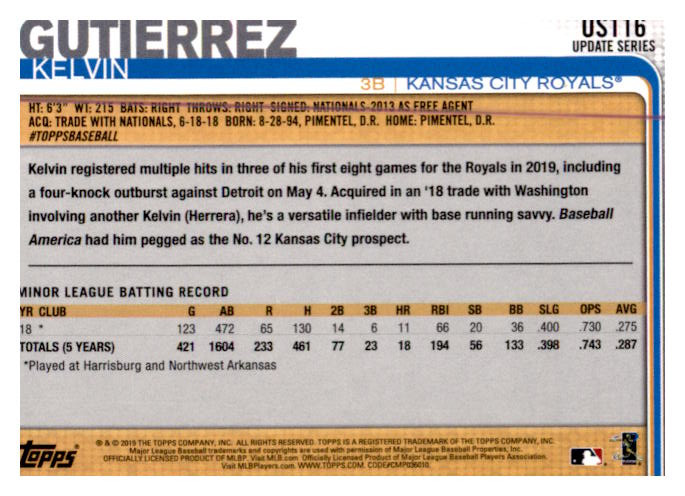 2019 Topps Update Baseball Part 1 Main Set Cards #US1 to #US150 - Picture 221 of 289