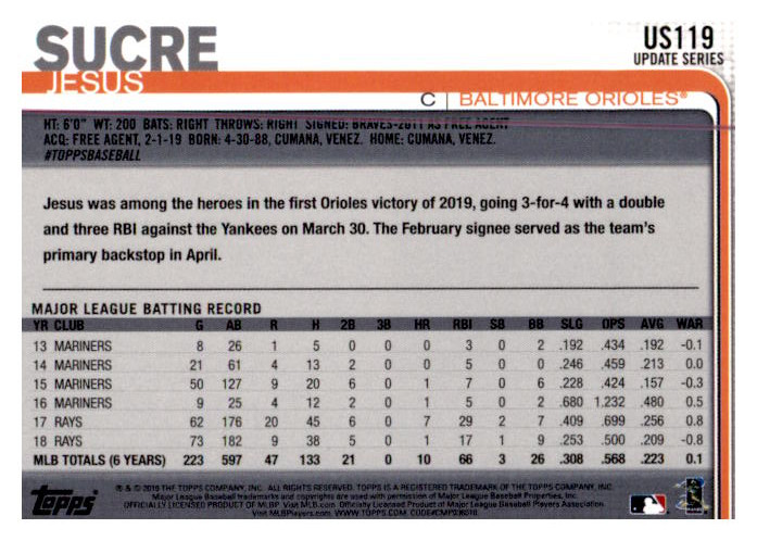 2019 Topps Update Baseball Part 1 Main Set Cards #US1 to #US150 - Picture 227 of 289