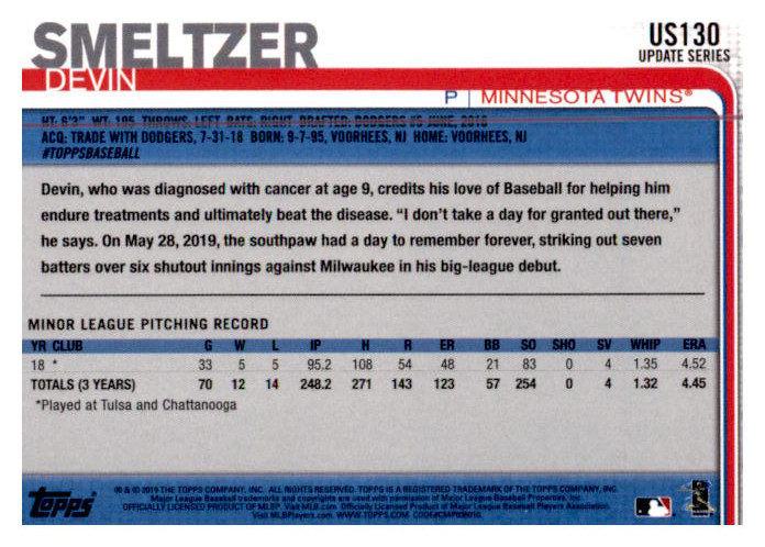 2019 Topps Update Baseball Part 1 Main Set Cards #US1 to #US150 - Picture 249 of 289