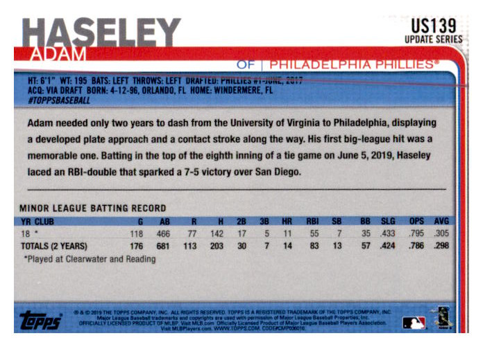 2019 Topps Update Baseball Part 1 Main Set Cards #US1 to #US150 - Picture 267 of 289