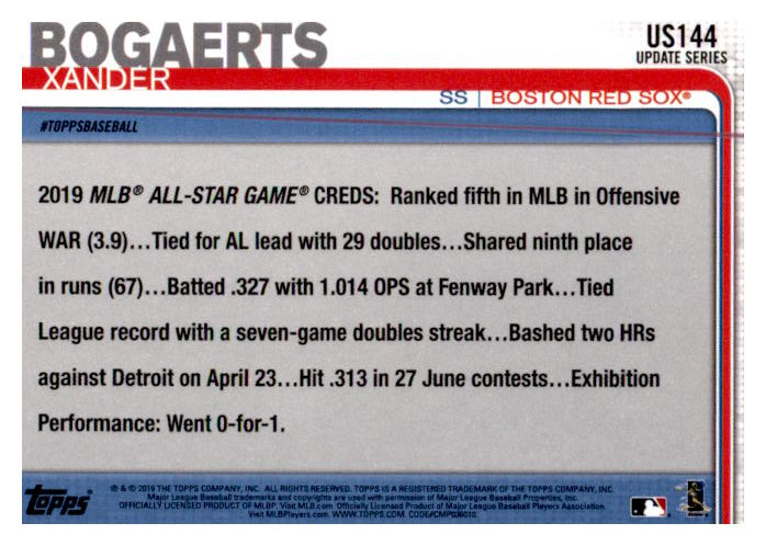 2019 Topps Update Baseball Part 1 Main Set Cards #US1 to #US150 - Picture 277 of 289
