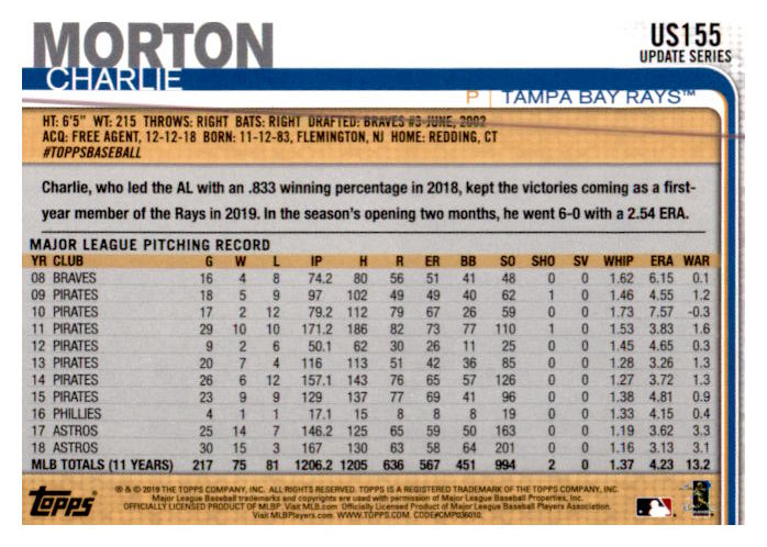 2019 Topps Update Baseball Part 2 Main Set Cards #US151 to #US300 - Picture 11 of 289