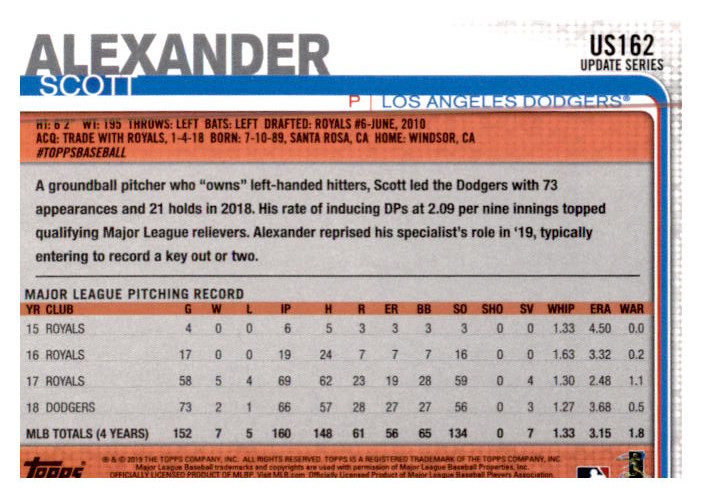 2019 Topps Update Baseball Part 2 Main Set Cards #US151 to #US300 - Picture 25 of 289