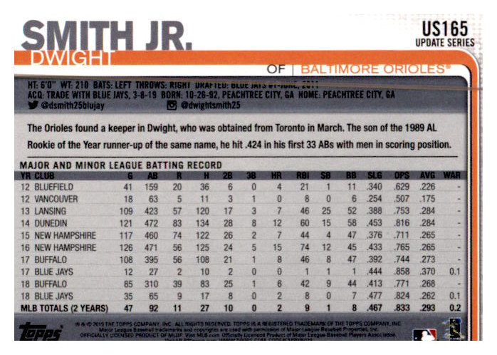2019 Topps Update Baseball Part 2 Main Set Cards #US151 to #US300 - Picture 31 of 289