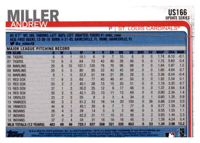 2019 Topps Update Baseball Part 2 Main Set Cards #US151 to #US300 - Picture 33 of 289