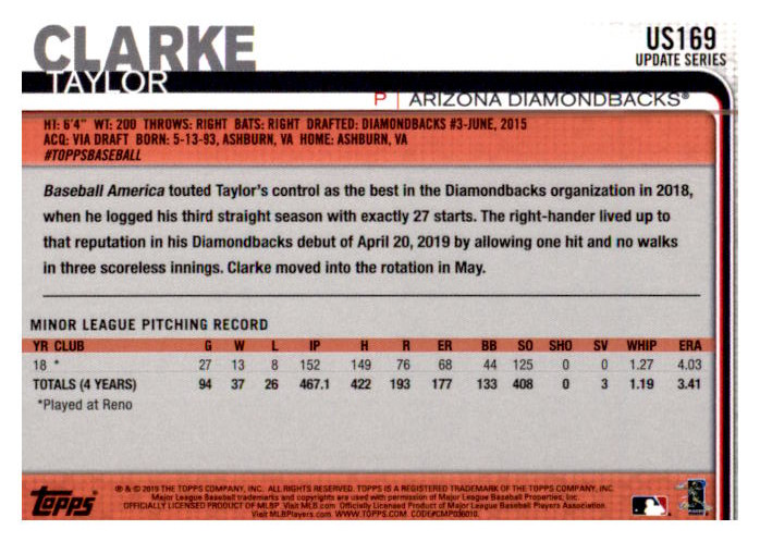 2019 Topps Update Baseball Part 2 Main Set Cards #US151 to #US300 - Picture 39 of 289