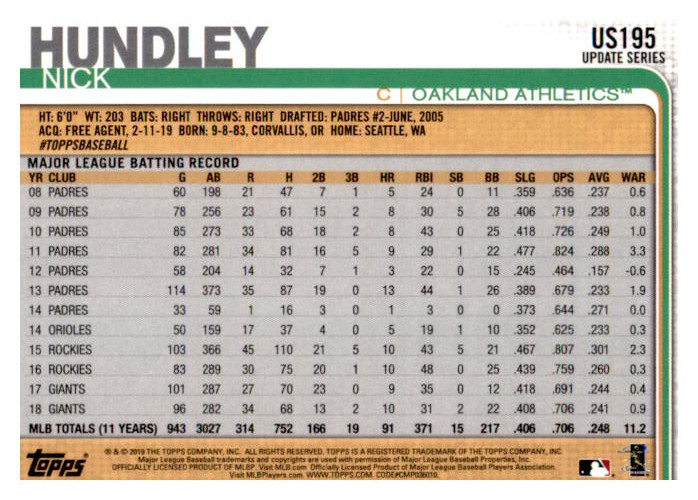 2019 Topps Update Baseball Part 2 Main Set Cards #US151 to #US300 - Picture 91 of 289