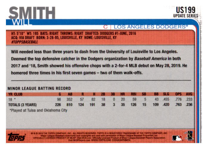 2019 Topps Update Baseball Part 2 Main Set Cards #US151 to #US300 - Picture 99 of 289