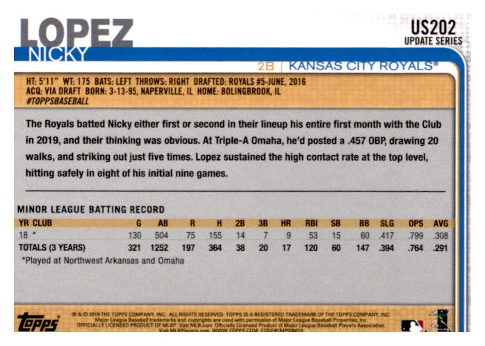 2019 Topps Update Baseball Part 2 Main Set Cards #US151 to #US300 - Picture 105 of 289