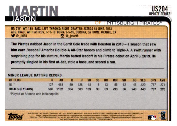 2019 Topps Update Baseball Part 2 Main Set Cards #US151 to #US300 - Picture 109 of 289