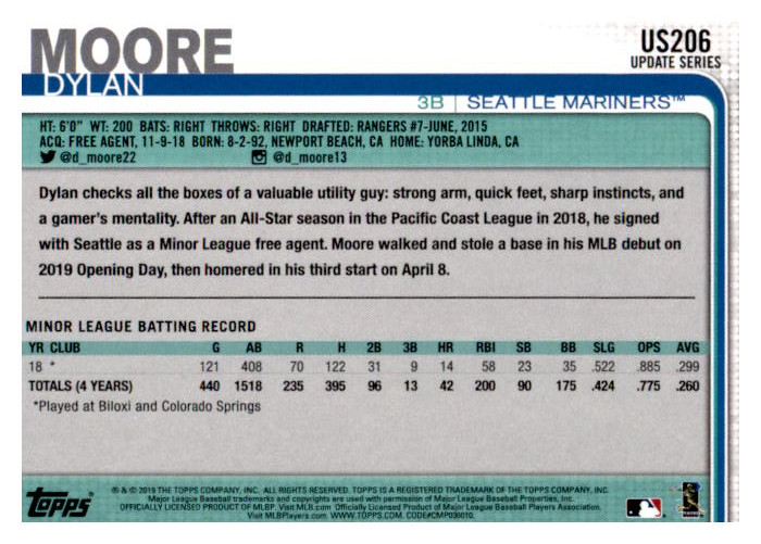 2019 Topps Update Baseball Part 2 Main Set Cards #US151 to #US300 - Picture 113 of 289