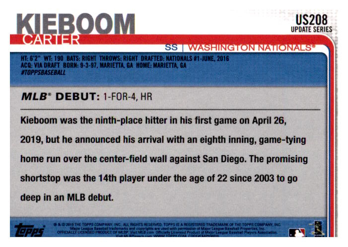 2019 Topps Update Baseball Part 2 Main Set Cards #US151 to #US300 - Picture 117 of 289
