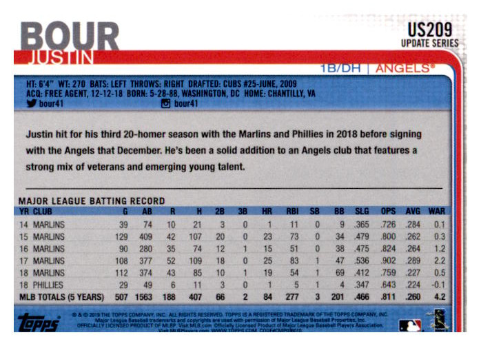 2019 Topps Update Baseball Part 2 Main Set Cards #US151 to #US300 - Picture 119 of 289