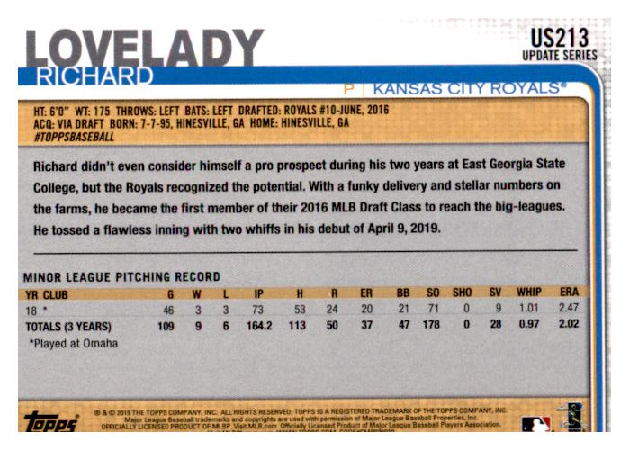 2019 Topps Update Baseball Part 2 Main Set Cards #US151 to #US300 - Picture 127 of 289