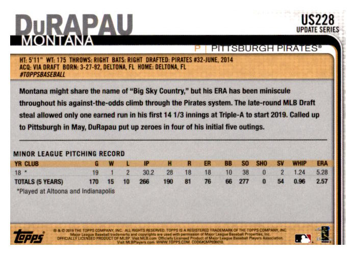 2019 Topps Update Baseball Part 2 Main Set Cards #US151 to #US300 - Picture 153 of 289