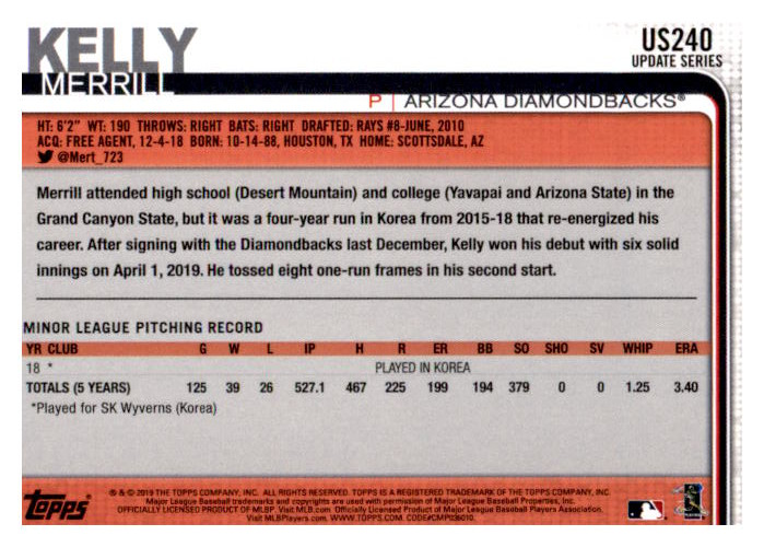 2019 Topps Update Baseball Part 2 Main Set Cards #US151 to #US300 - Picture 177 of 289