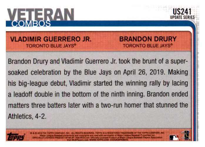 2019 Topps Update Baseball Part 2 Main Set Cards #US151 to #US300 - Picture 179 of 289