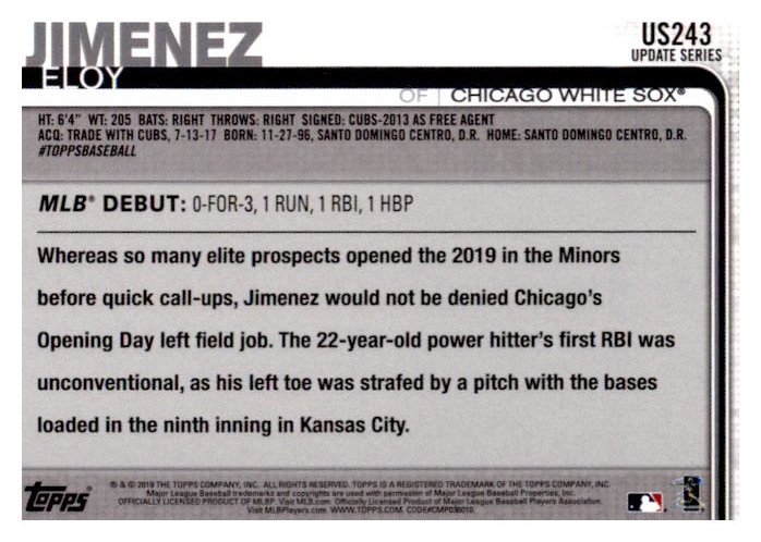 2019 Topps Update Baseball Part 2 Main Set Cards #US151 to #US300 - Picture 183 of 289