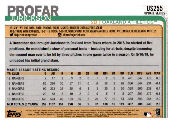 2019 Topps Update Baseball Part 2 Main Set Cards #US151 to #US300 - Picture 205 of 289