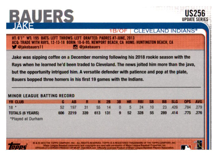 2019 Topps Update Baseball Part 2 Main Set Cards #US151 to #US300 - Picture 207 of 289