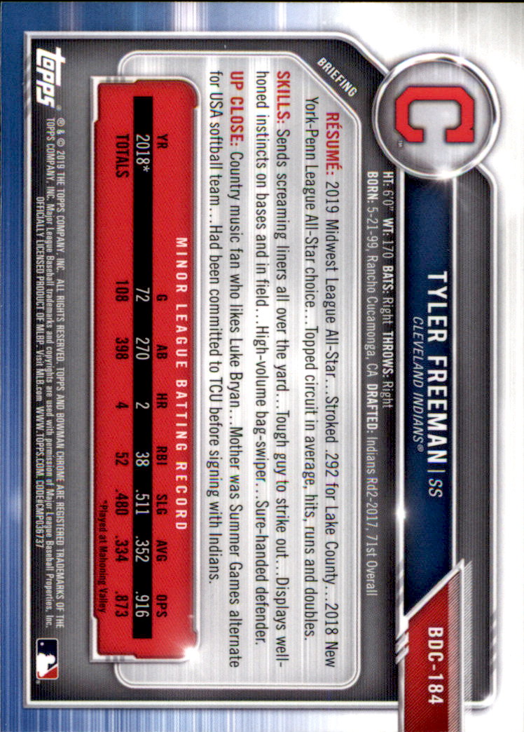 2019 Bowman Chrome Draft Baseball Part 1 Main Set Cards #BDC1 to #BDC200 - Picture 353 of 383