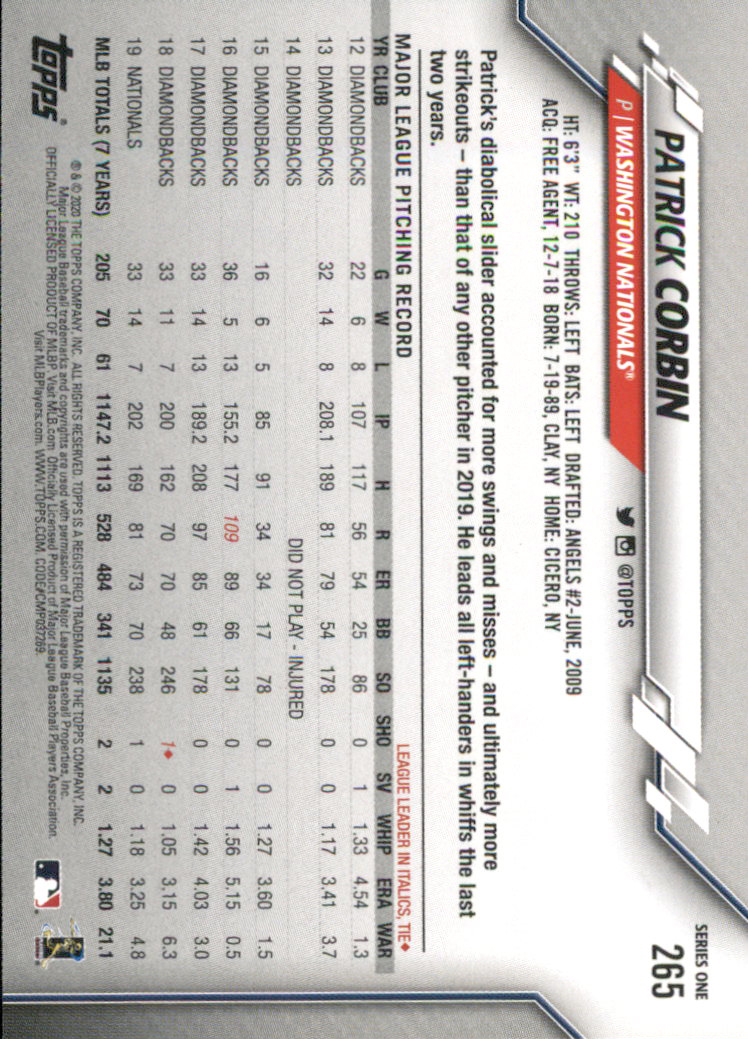 2020 TOPPS BASEBALL ASSORTED SINGLES U-PICK #251-500 - Picture 15 of 301