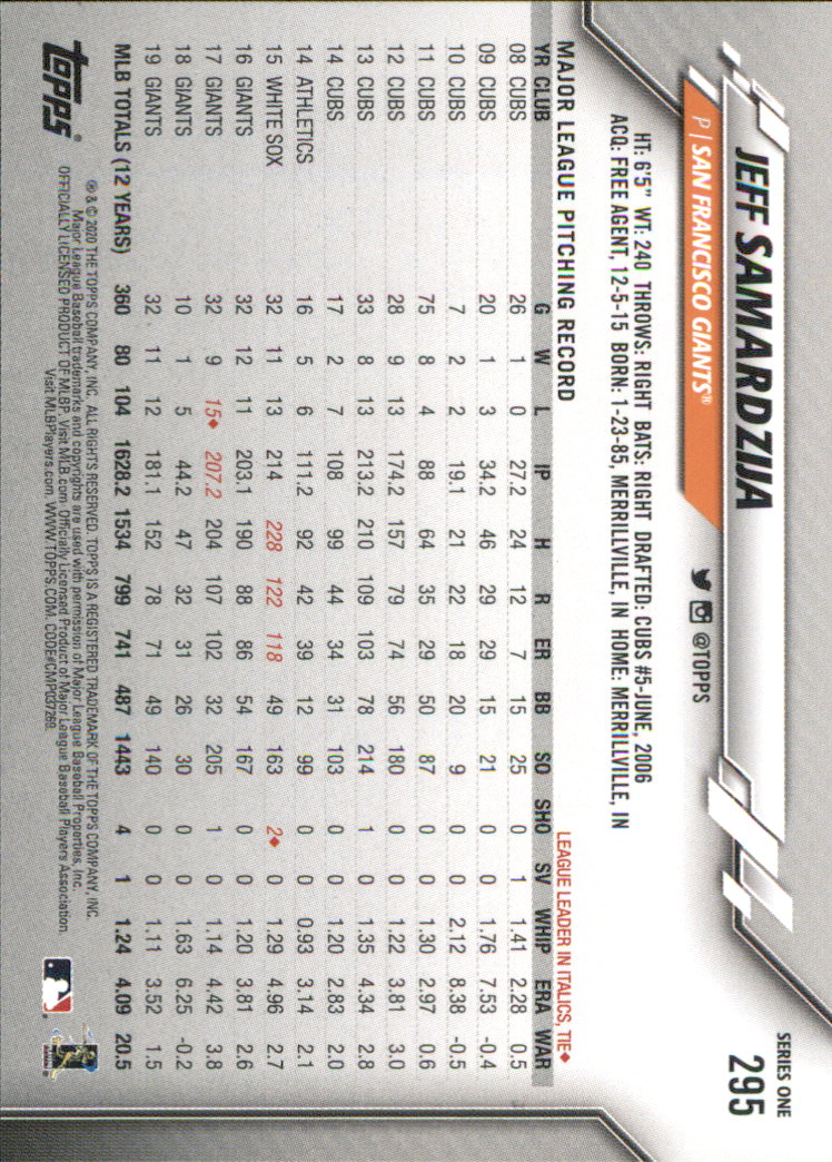 2020 TOPPS BASEBALL ASSORTED SINGLES U-PICK #251-500 - Picture 41 of 301