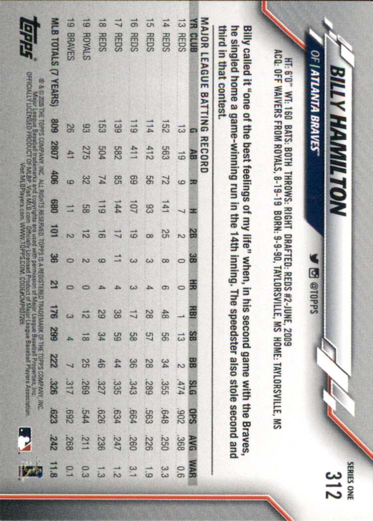 2020 TOPPS BASEBALL ASSORTED SINGLES U-PICK #251-500 - Picture 49 of 301