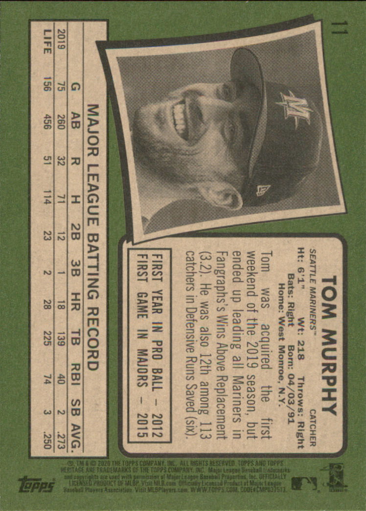 2020 Topps Heritage Baseball Part 1 Main Set Cards #1-#250 Rookies and Veterans - Picture 21 of 485
