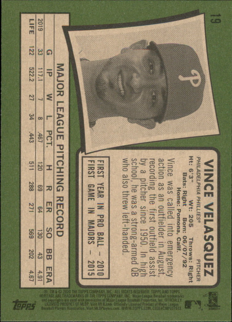 2020 Topps Heritage Baseball Part 1 Main Set Cards #1-#250 Rookies and Veterans - Picture 35 of 485