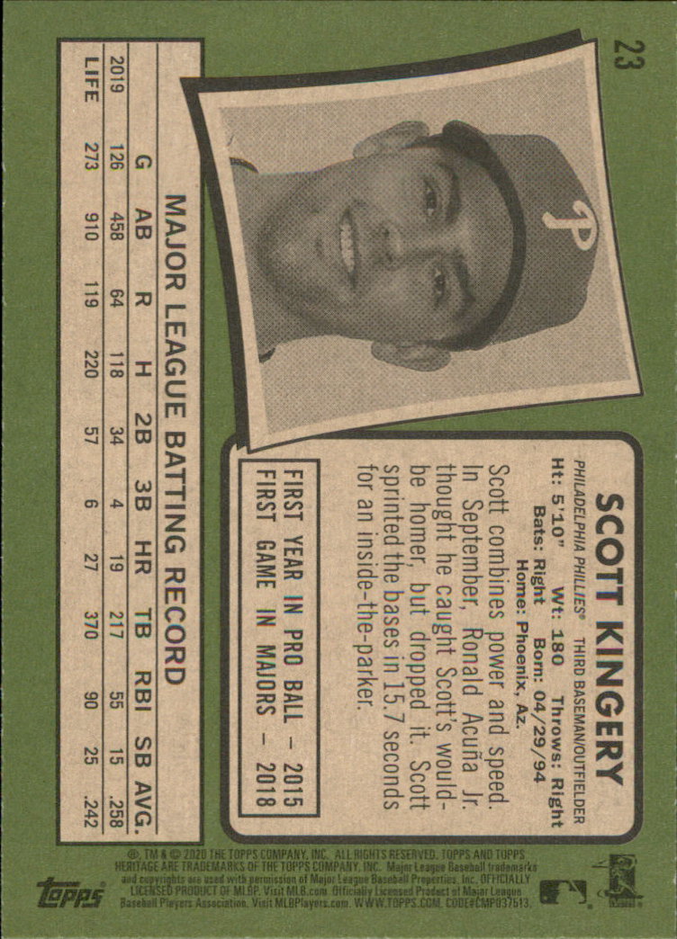 2020 Topps Heritage Baseball Part 1 Main Set Cards #1-#250 Rookies and Veterans - Picture 43 of 485