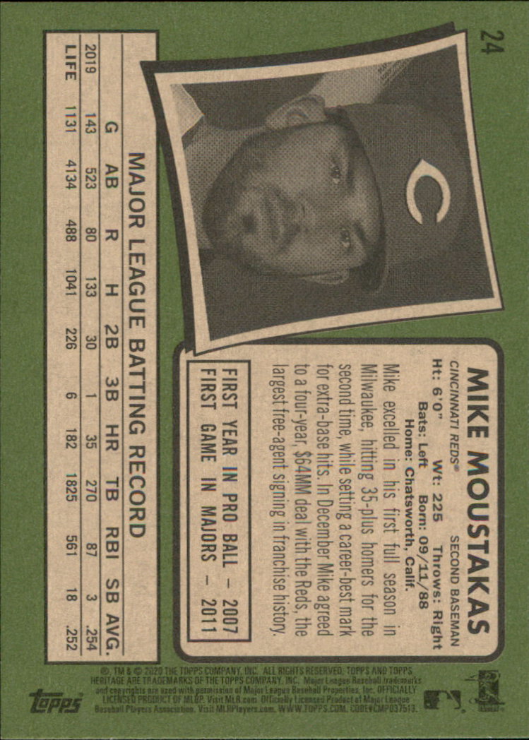 2020 Topps Heritage Baseball Part 1 Main Set Cards #1-#250 Rookies and Veterans - Picture 45 of 485