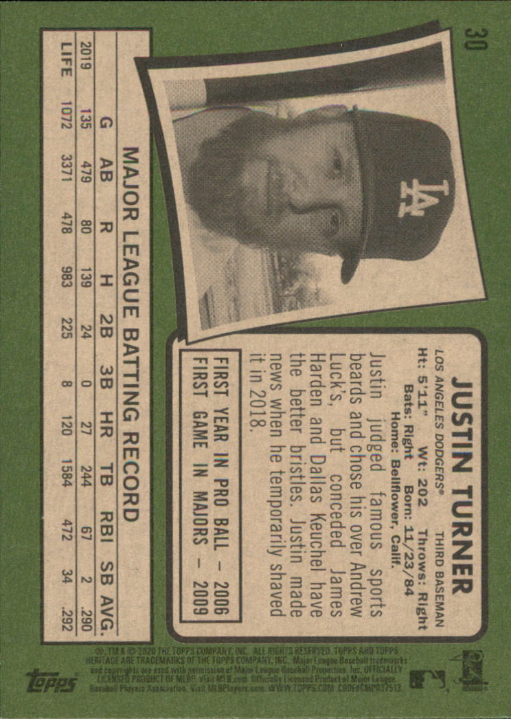 2020 Topps Heritage Baseball Part 1 Main Set Cards #1-#250 Rookies and Veterans - Picture 57 of 485