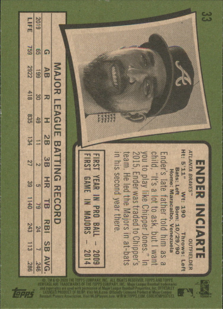 2020 Topps Heritage Baseball Part 1 Main Set Cards #1-#250 Rookies and Veterans - Picture 63 of 485