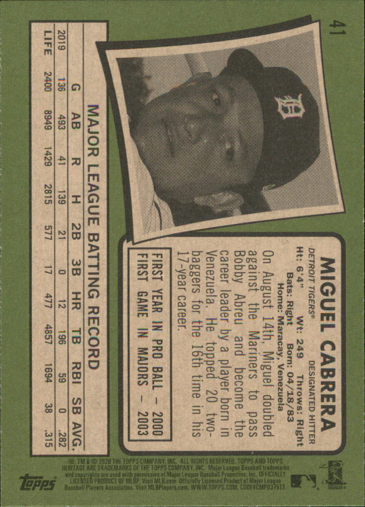 2020 Topps Heritage Baseball Part 1 Main Set Cards #1-#250 Rookies and Veterans - Picture 79 of 485