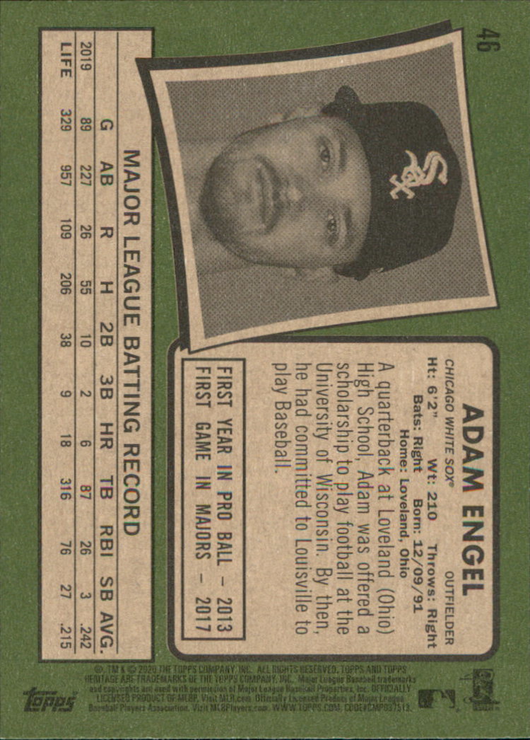 2020 Topps Heritage Baseball Part 1 Main Set Cards #1-#250 Rookies and Veterans - Picture 89 of 485