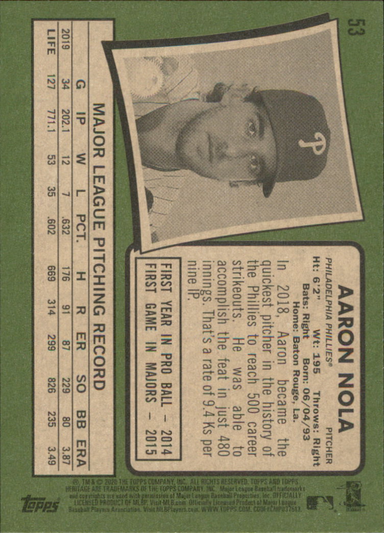 2020 Topps Heritage Baseball Part 1 Main Set Cards #1-#250 Rookies and Veterans - Picture 103 of 485