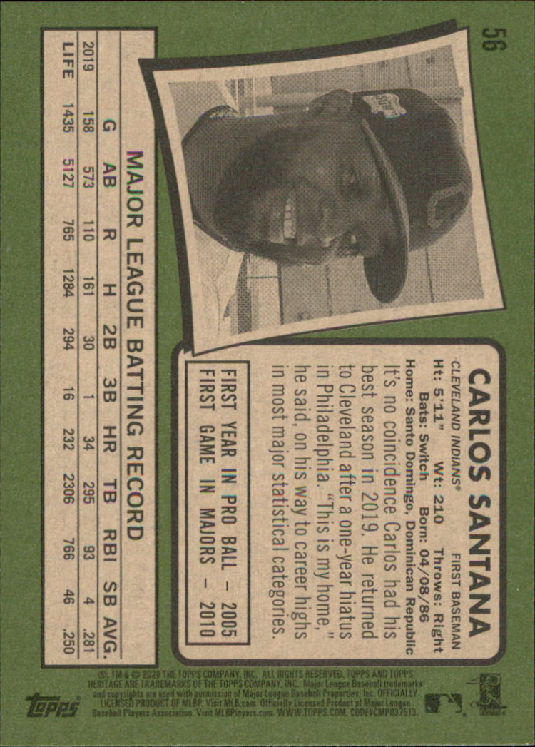 2020 Topps Heritage Baseball Part 1 Main Set Cards #1-#250 Rookies and Veterans - Picture 107 of 485
