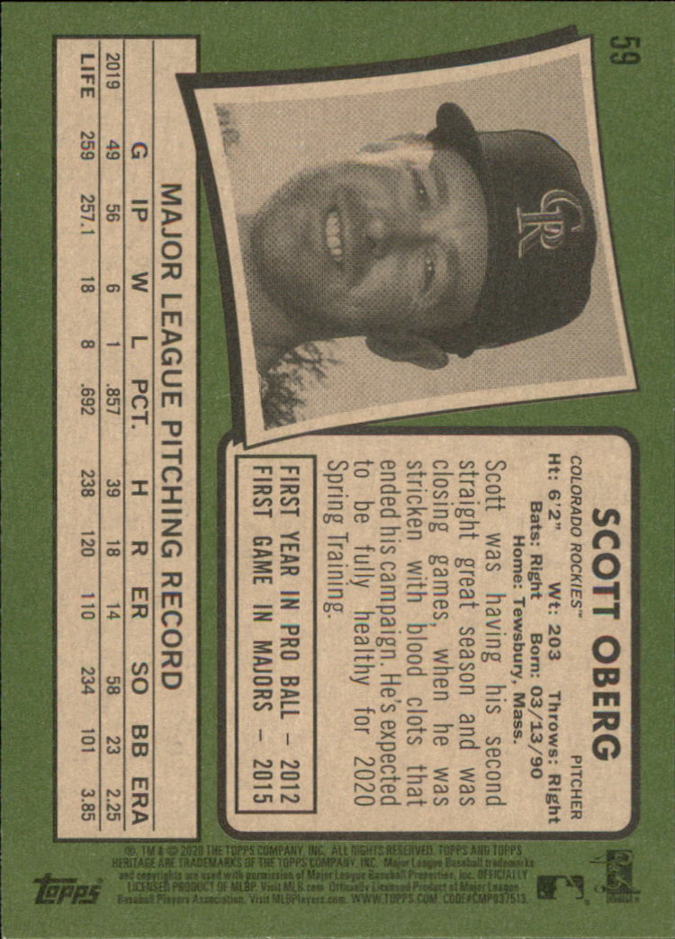 2020 Topps Heritage Baseball Part 1 Main Set Cards #1-#250 Rookies and Veterans - Picture 113 of 485