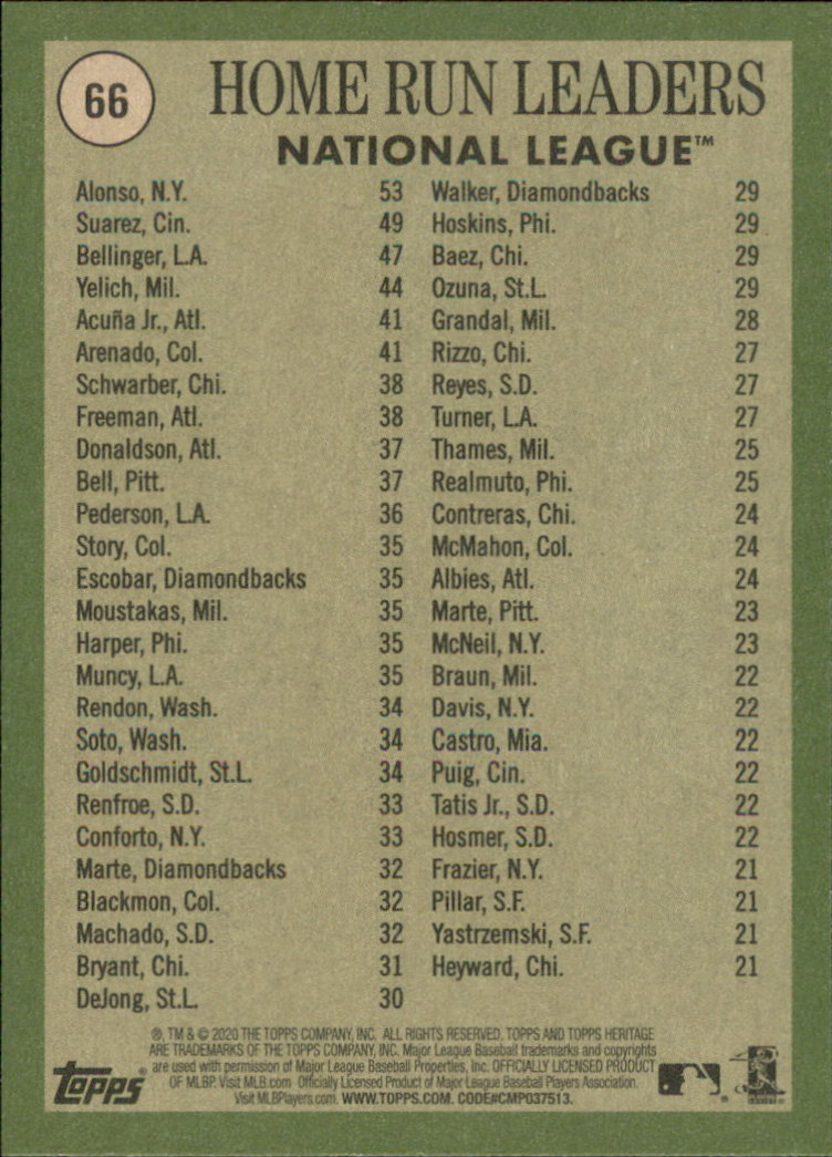2020 Topps Heritage Baseball Part 1 Main Set Cards #1-#250 Rookies and Veterans - Picture 127 of 485
