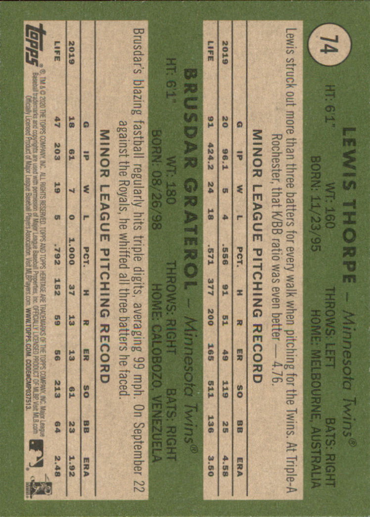 2020 Topps Heritage Baseball Part 1 Main Set Cards #1-#250 Rookies and Veterans - Picture 143 of 485