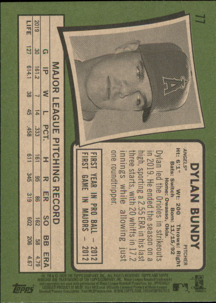 2020 Topps Heritage Baseball Part 1 Main Set Cards #1-#250 Rookies and Veterans - Picture 149 of 485